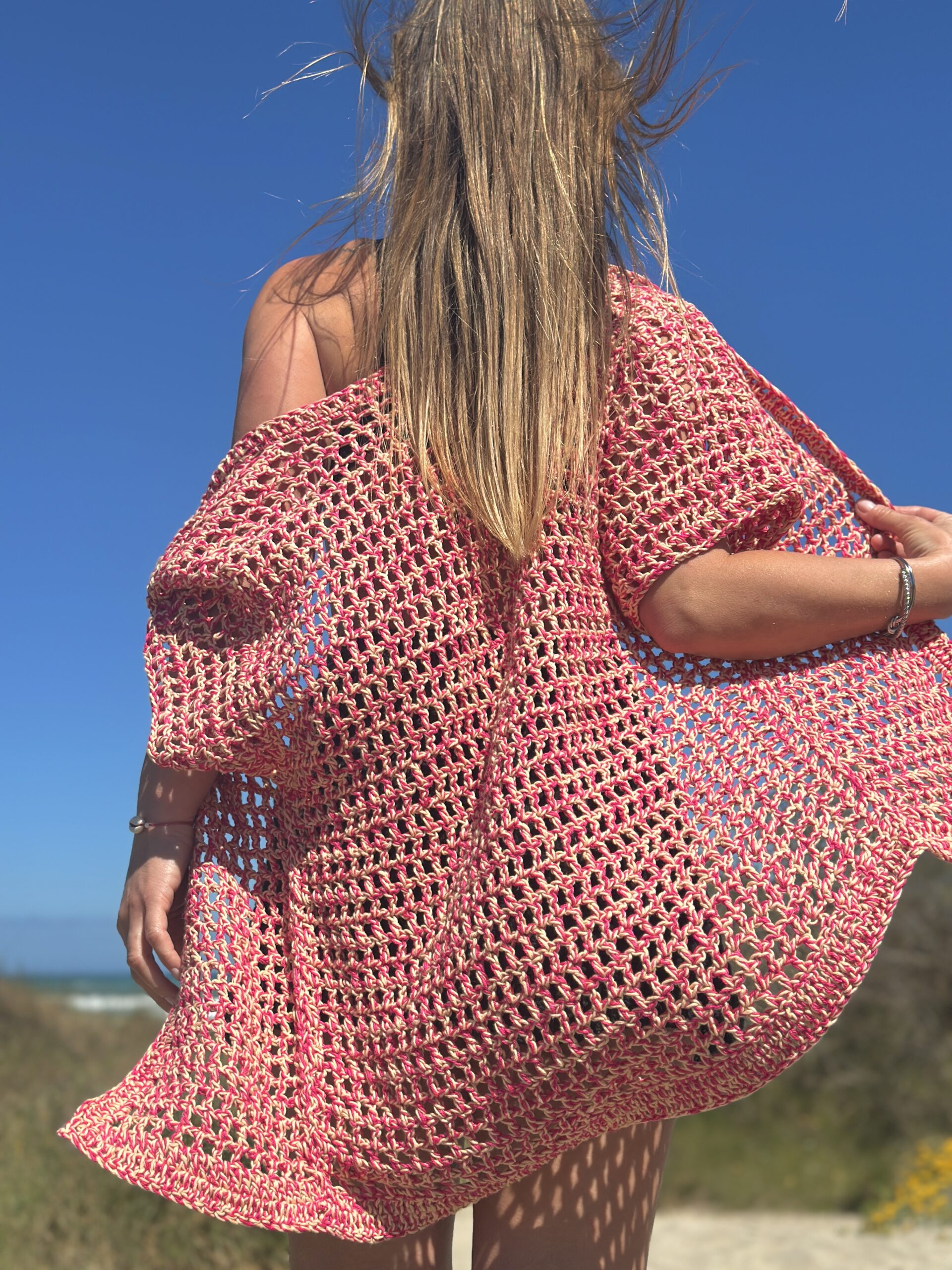 Camisa mix, midi crochet