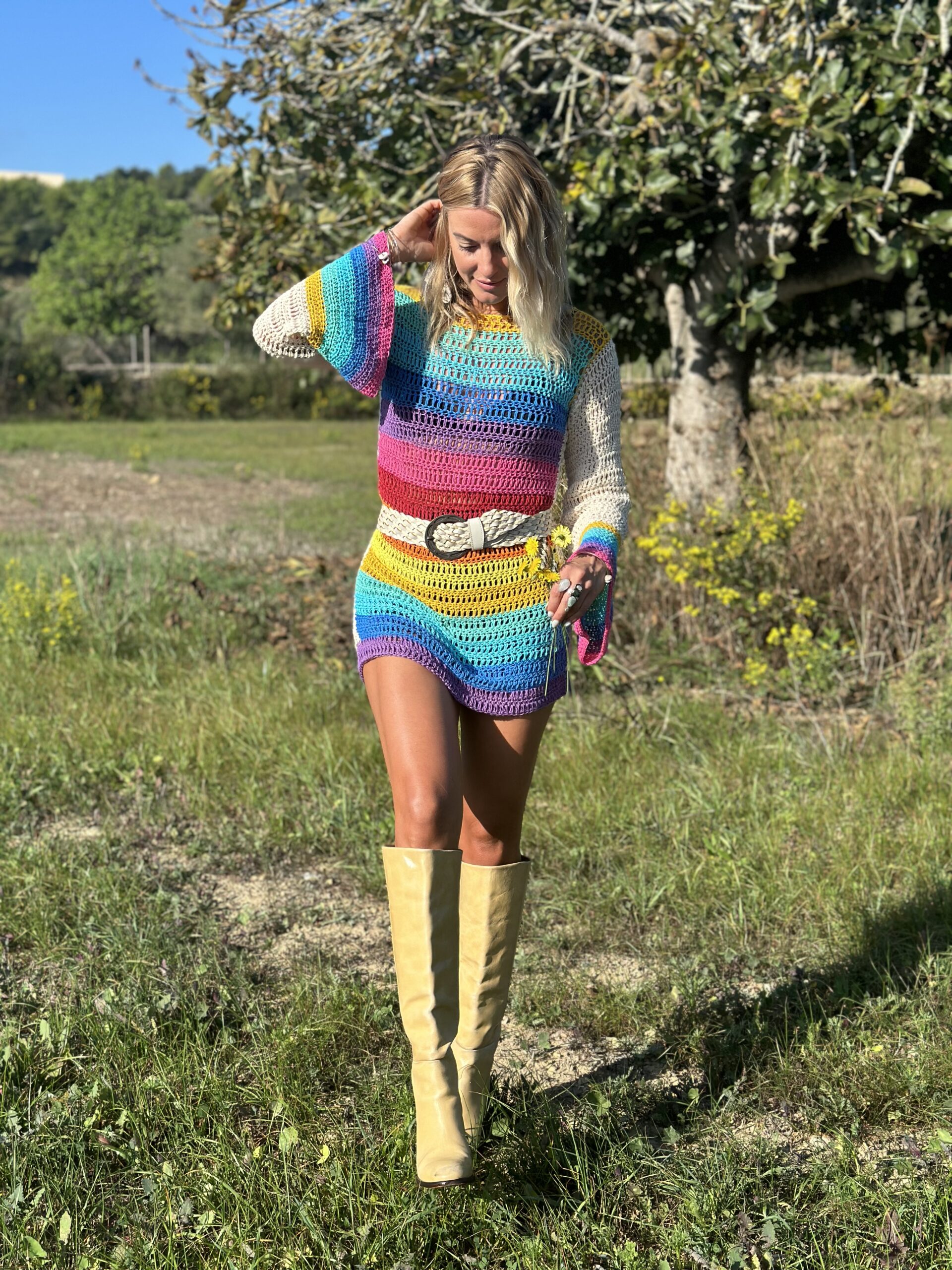 Colorful mini dress
