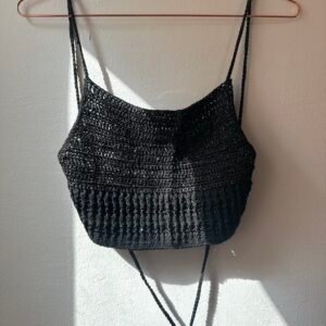 Top cruzado de lurex